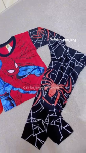 Setelan Baju Harian Anak Laki-laki + Topeng Bahan Katun Lengan Panjang Ready Usia Anak 2-10 Tahun