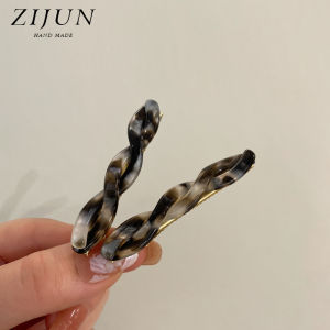 South Korea Acetate Cable Stitch Barrettes Exquisite Hair Clip Side Clip Side Duckbill Clip Shredded Hairpin Elegant Fancy Bang Clip