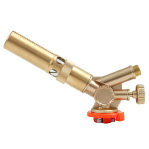Vktech Outdoor Cooking Tools Brass Blow Torch with Adjustable Flame for Camping and Baking