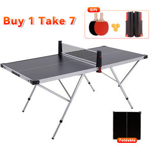 New Premium Foldable Table Tennis Table with Wheels Anti-Collision SMC Panel and Stainless Steel Grid for Outdoor/Indoor Play