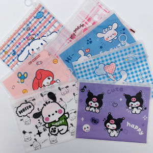 🔥chageey👍 Sanrio Kuromi Melody Cinnamoroll PVC Clear Pen Pencil Bag Stationery Storage Case Pouch Student Gift