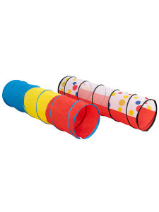Childrens Rainbow Tunnel Crawling Tunnel Sensory Training Equipment Outdoor Game Props Sunshine Hole Drill Baby Toys