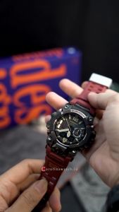 Jam Tangan Pria Casio G-shock Mudmaster  GWG-B1000-1A4 Master Of G - LAND Digital Analog Dial Red Resin Band