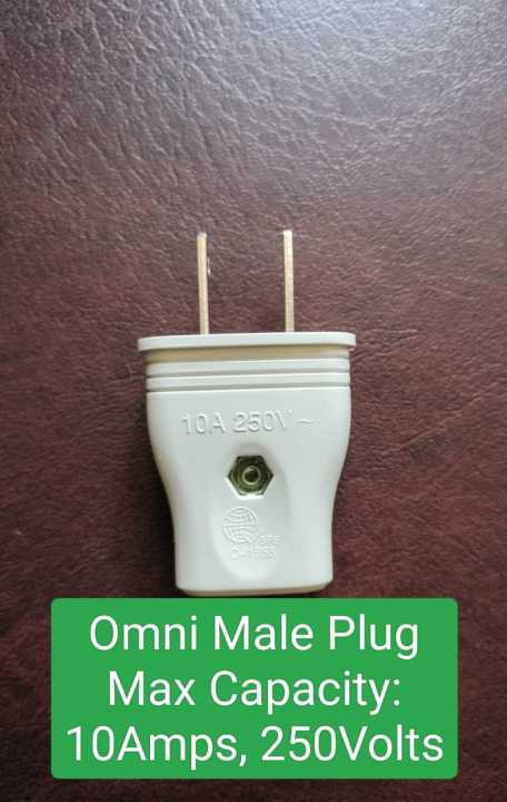 Omni Heavy Duty Male Plug 10Amps | Lazada PH