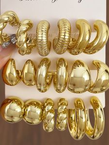 Golden Waterdrop Hoop Earrings: A Luxurious Women's Jewelry Choice