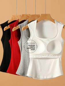 ZISU | Bra Pad Padded Vest Slim Fitting Without Wearing a Bra