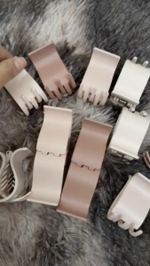 Set Kẹp Tóc Càng Cua 5 Răng Pastel Nhám Kẹp Tóc Màu Socola Trà Sữa Hottrend