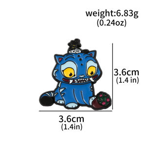 K-POP Demon Hunter Girl Group Brooch HUNTR/X Enamel Pins Crow Tiger Cub Animal Badge for Women Men Hats Backpacks Accessories