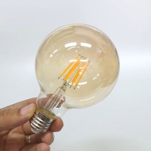 NEOX หลอดวินเทจ LED ขนาด 6W(G95) แสงสีส้ม ขั้ว E27 หลอดแก้วสีใส หลอดแก้ว คลาสสิค ใช้ตกแต่งสถานที่ดูดี ไฟวินเทจ