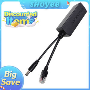 POE Splitter 24V/48V to 12V/5V IEEE 802.3af Output Power Over Ethernet Splitter Adapter Security System (Plug and Play)