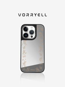VORRYELL | Mirror with Makeup Compact Compatible Apple Phone Case for Multiple Models