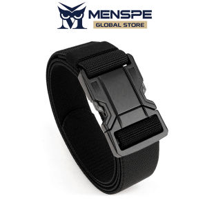 MENSPE เข็มขัดของผู้ชายแฟชั่นเข็มขัดไนล่อนอินเทรนด์เข็มขัดเอว120ซม. ปรับความยาวป้องกันรอยขีดข่วนเข็มขัดวินเทจสำหรับผู้ชายเข็มขัดกางเกงยีนส์