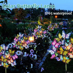 Outdoor Solar Butterfly Lamp Courtyard Lawn Festival Atmosphere Decorative Lamp Simulation Flower