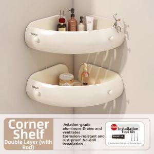 youqin | Bathroom Wall Mounted No Drill Storage Shelf