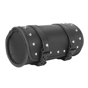 Universal สีน้ําตาล/สีดํารถจักรยานยนต์กระเป๋าเครื่องมือส้อมด้านหน้า Handlebar Saddlebag ROLL Barrel Racing TAIL Barrel อุปกรณ์จัดเก็บข้อมูล