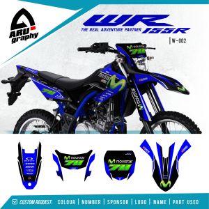 DECAL WR 155 MOVISTAR BIRU HITAM: Stiker Full Body Berkualitas Tinggi