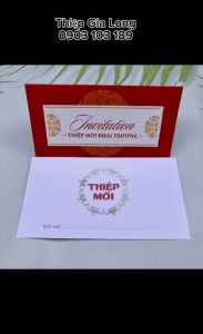 Combo 30 thiệp mời khai trương có sẵn giao liền