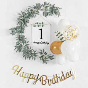 Birthday Party Decoration Balloons Boys Baby 1st Year Celebration Girls 100 Day Anniversary Festive Accessories round Latex Balloons