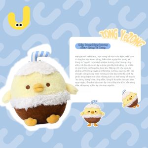 JOOKE | Đồ Chơi Bông Hình Gà Bọt Cute Quà Sinh Nhật Cho Bé Gái