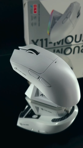 ATTACK SHARK X11 Gaming Mouse with Charging Dock PixArt PAW3311 Gaming Sensor BT/2.4G Wireless/Wired Gaming Mouse 22000 DPI