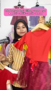 Dress Brokat Laura uk 1-8 Tahun / Dres Baju Anak Perempuan Motif Gaun Pesta Import Best High Quality Brukat