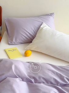 UNIQUE 890TC Combed Cotton Bedsheet Set with Quilt Cover | Single Queen King Size Fitted Sheet