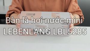Bàn là hơi nước mini LEBENLANG LBL5285 công suất 1000W làm nóng trong 30s mặt là phủ gốm bảo hành 2 năm - hàng chính hãng