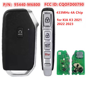 4+1 5 Buttons for KIA K3 2021 2022 2023 Replacement Smart Remote Car Key Fob 433MHz 4A Chip P/N: 95440-M6800 FCC ID: CQOFD00790