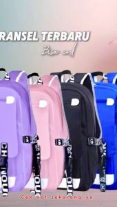 KEY RED - Tas Ransel Sekolah TerBaru Anak Laki-Laki Perempuan Remaja Paket 4in1 Panda X 0004