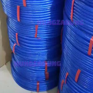 3m - 50m. Dây Ống Nước Lưới Dẻo Màu xanh Phi 14 Dùng Cho Rửa Xe Tưởi Cây Sân Vườn
