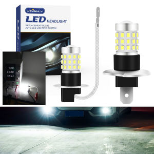 2PCS ไฟตัดหมอกรถ 9-36V H3 LED พร้อมเลนส์หมอกหลอดไฟ Super Bright LED หลอดไฟอัตโนมัติ h3 led สีเหลืองไม่จําเป็นต้องใช้อะแดปเตอร์