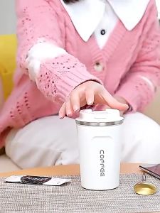 304 Stain Termos Gelas Led Tumbler Tahan Panas Dingin 510ml Travel Mug.
