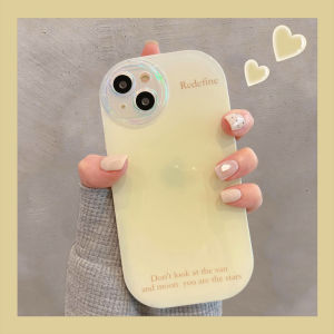 Full Cover Gradient Laser Lens Phone Case for Apple 15 pro Max 14 Promax 16 New Ins Style Candy Color Fruits Design Anti-Fall Couple