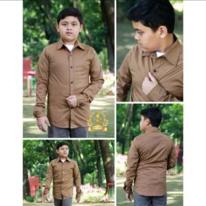 KEMEJA ANAK LAKI-LAKI USIA TANGGUNG/KEMEJA LENGAN PANJANG POLOS ANAK TANGGUNG