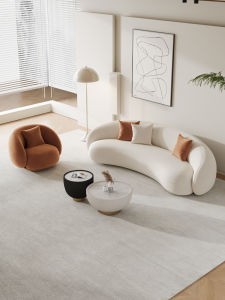 YIZUO | Modern Simple Arc-shaped Sofa for Small Living Rooms Receptions