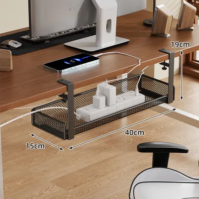 under Desk Cable Organizer Simple Multi-Purpose Socket Holder Home Wire Management Box Network Cable Stand Linjia Boy Brand
