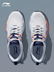 Li-Ning Mens Running Shoes Summer New Casual Mesh Breathable Shock Absorption Mens Sports Shoes Easy to Wear And Comfortable