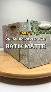 Store Age [12pcs] Premium PB Batik Matte Paper Bag | Color Paper Bag Bag Goodies Paper Bag Doorgift Murah