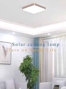 【TOP SELLING】Solar Ceiling  Light Solar Power Lamp  Waterproof Solar Lampu Indoor House Outdoor Garden With 5m Cable Solar Panel