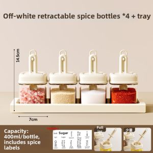 DEMING | Kitchen Spice Container Sealed Storage Box