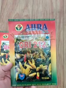 benih bibit ORI 212 cabai rawit kemasan 10 gram dari aura seed