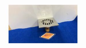 Thoát sàn 12x12cm KAG-TS216 đế đạn Hố ga trái táo nhà tắm ống từ D49-60 thoát nước nhanh chăn tóc tốt dễ sửa chữa