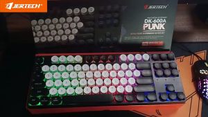 DK-600A Multimedia Keyboard Retro Mini Jertech Punk Style with RGB Light - BE Model Dk600 Keyboard Membrane Keyboard Putih-Hitam Dan Variasi Warna Garansi 1 Bulan Keyboard Jertech - Lazada