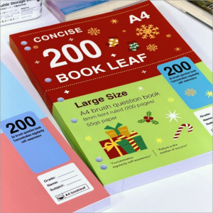 MINGZHUO | Aesthetic A4 Small Red Book Inspired Loose-Leaf Notebook