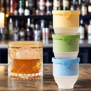 Ice Ball Moulds Round Ice Cube Moulds Large Ice Ball Makers Sphere Ice Ball Maker Tray Reusable Silicone Ice Ball Moulds