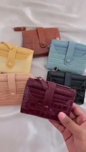 DOMPET LEATHER CROCO GENNIE SILVANIA / DOMPET GENNIE TERBARU / GENNIE SILVANIA CROCO LEATHER MINI WALLET