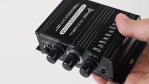 Lepy Audio Ampli Mini Mobil Amplifier Rumahan 12V HiFi Stereo Treble Bass Booster - AK-270