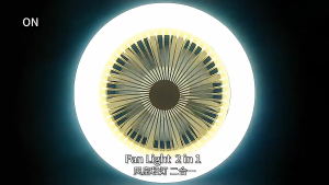 CTMALL Ceiling Fan with Light Ceiling Fan Light LED Lamp Fragrance Remote Fan Light