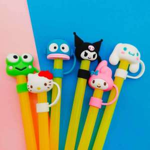 Sanrio Cartoon Straw Lid Cap Stanley Dustproof Eco-friendly 10mm Recommended INS MEIDEJIE XG014 Summer 2024 Accessories