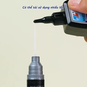 Mực bút lông dầu Thiên Long PMI-01 với 3 màu xanh/đỏ/đen tươi sáng bám dính tốt không độc hại
